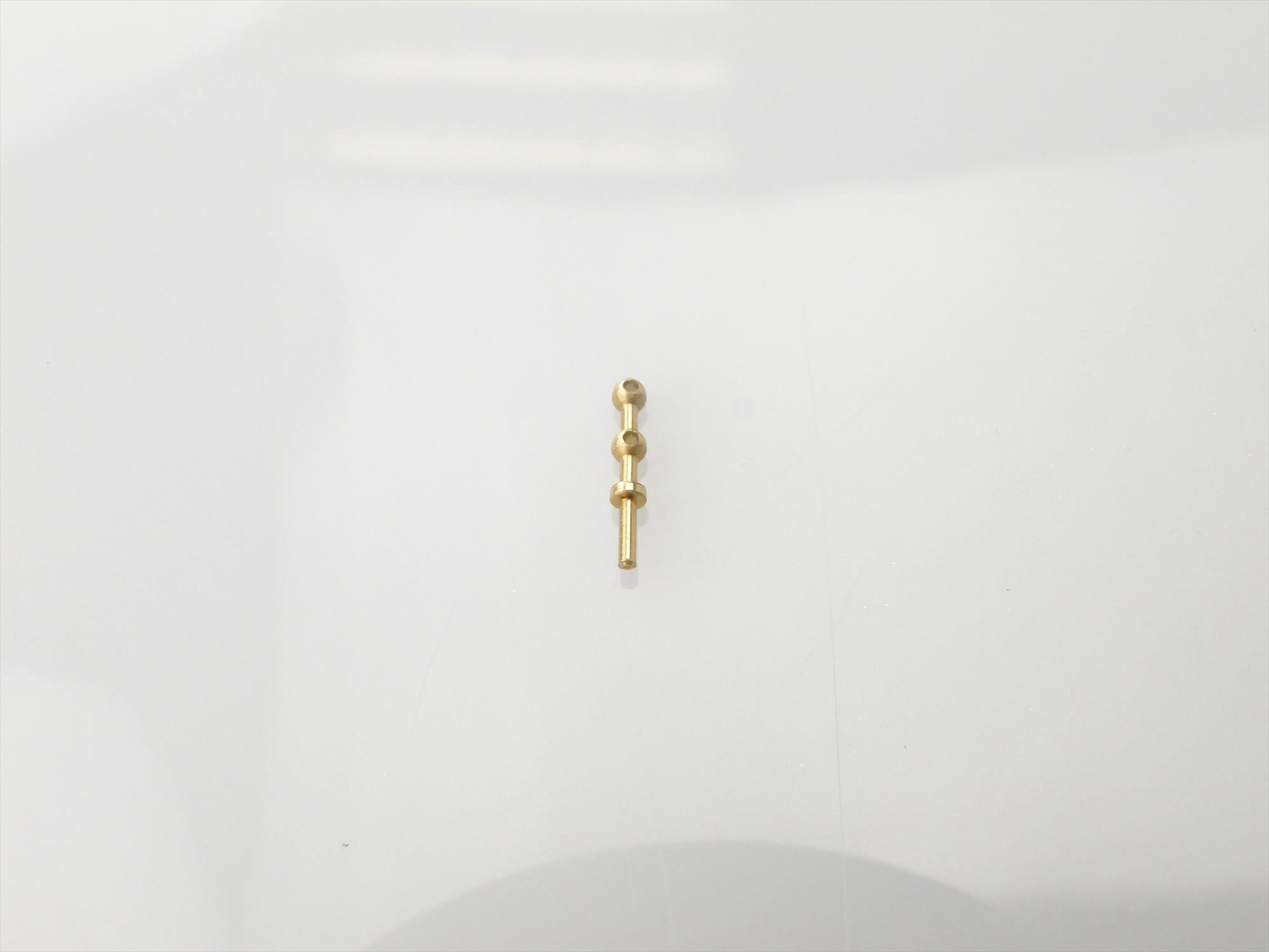 2 Hole Stanchion, Brass 6mm (Pk10)-3
