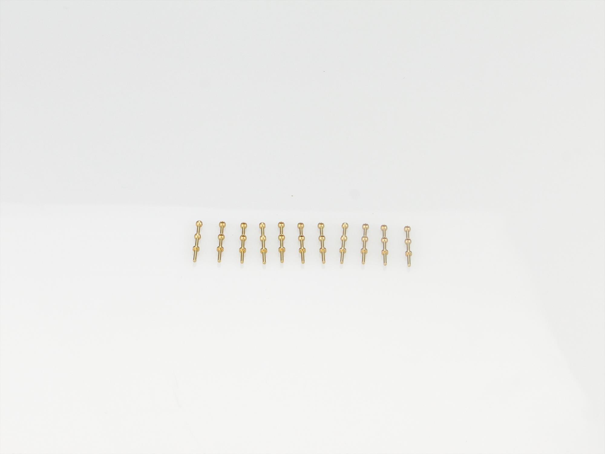 2 Hole Stanchion, Brass 10mm (Pk10)-2