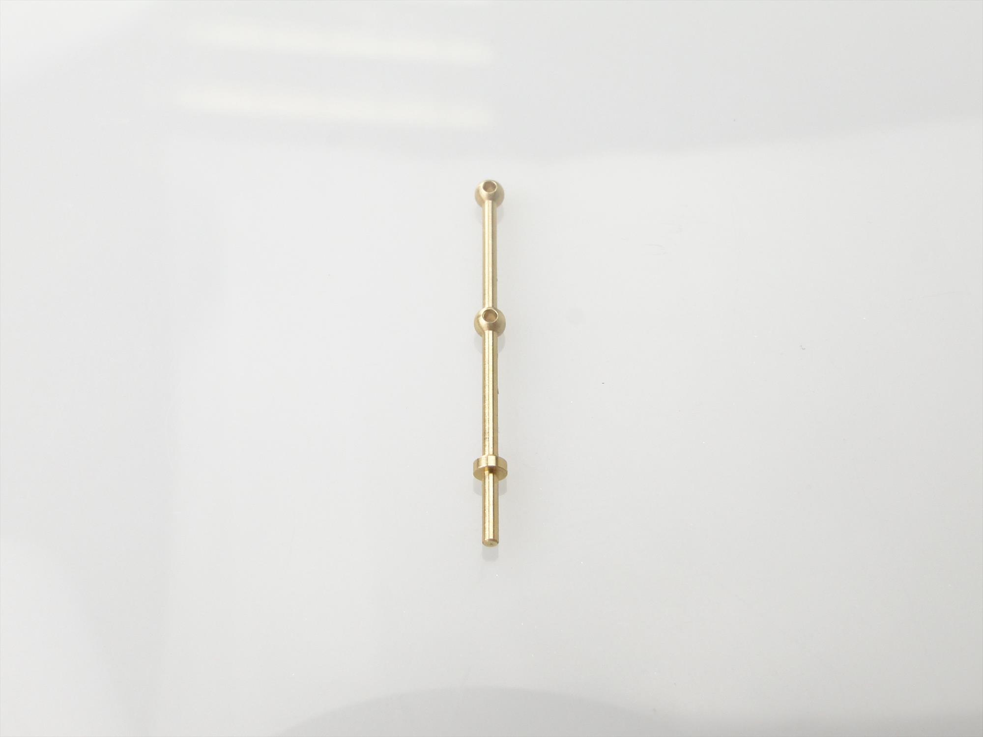 2 Hole Stanchion, Brass 20mm (Pk10)-3
