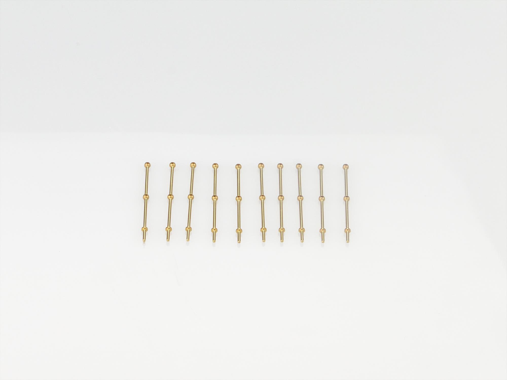 2 Hole Stanchion, Brass 25mm (Pk10)-2