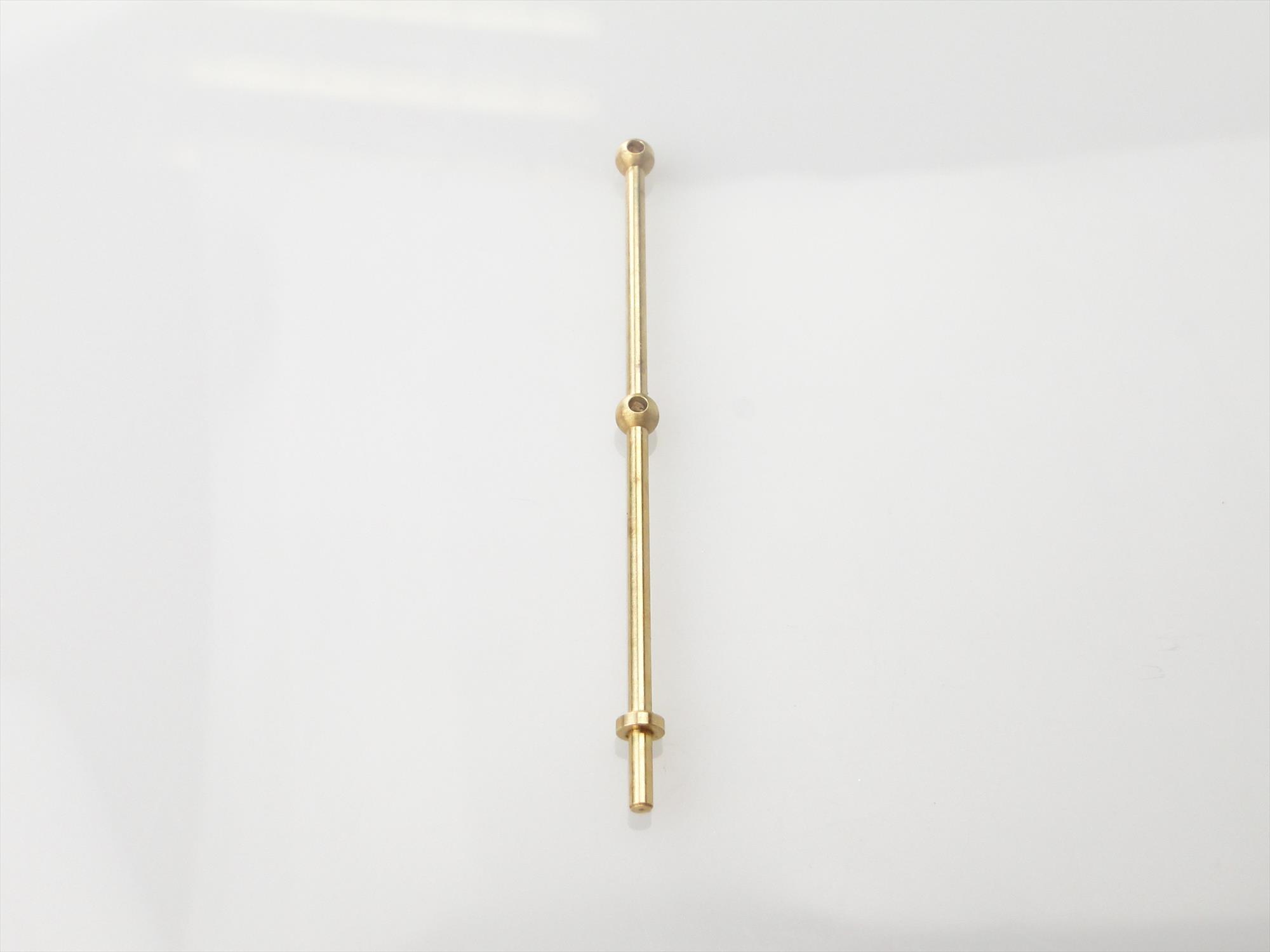 2 Hole Stanchion, Brass 40mm (Pk10)-3