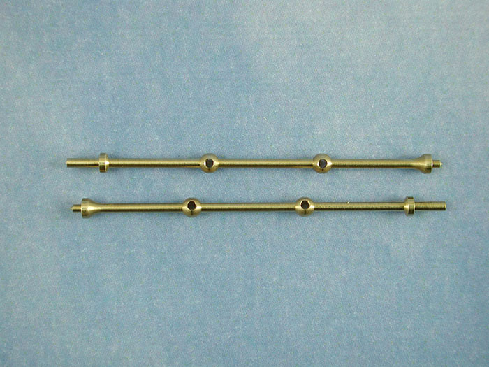 2 Hole Capping Stanchion, Brass 40mm (pk10)