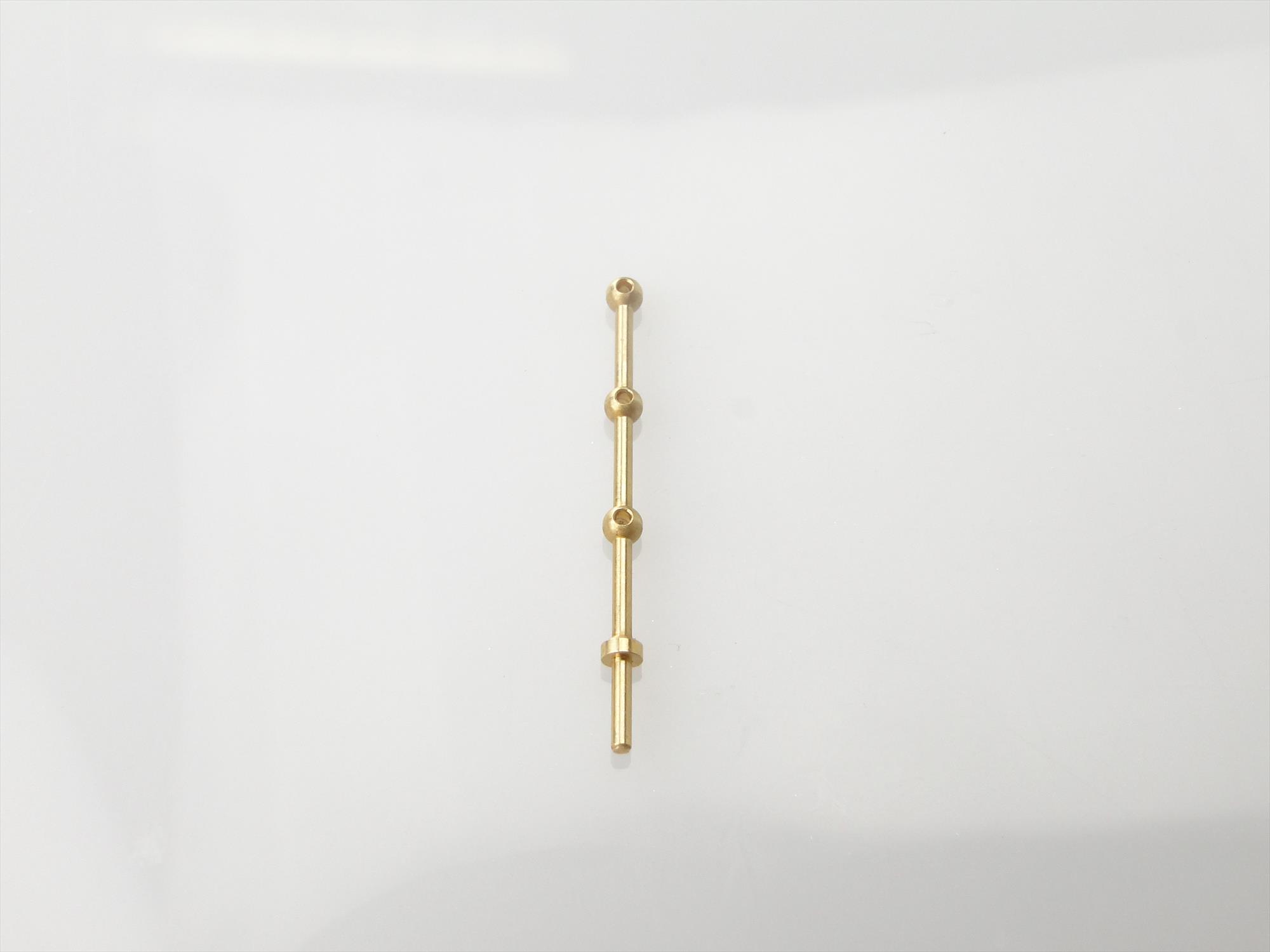 3 Hole Stanchion, Brass 25mm (Pk10)-3