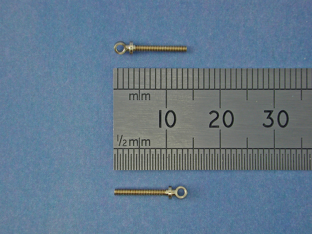Eyebolt M1.4 BallØ:2.6mm Thread Length :12mm(Pk4)-3