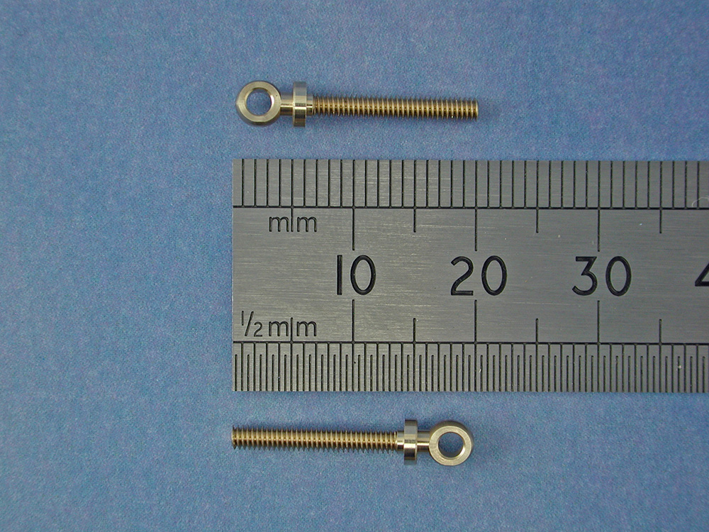 Eyebolt M2 BallØ:3.8mm Thread Length :14mm(Pk4)-3