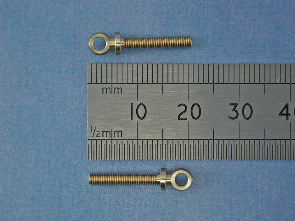Eyebolt M2.5 BallØ:4.5mm Thread Length :14mm(Pk4)-3