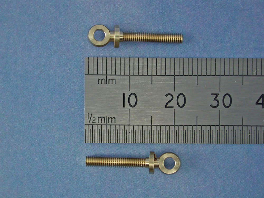 Eyebolt M2.5 BallØ:5mm Thread Length :14mm(Pk4)-3