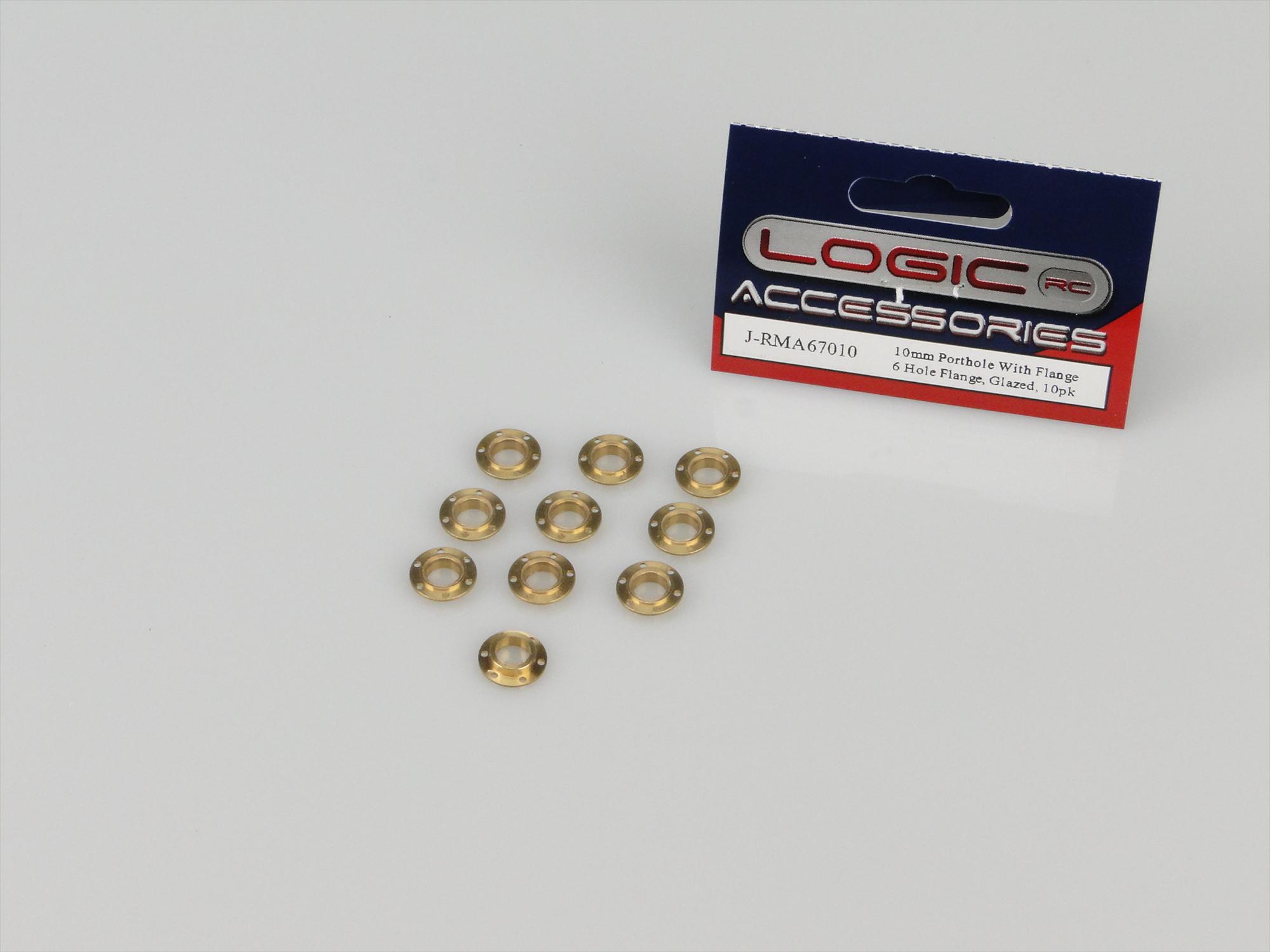 Porthole, 10mm, With 6 Hole Flange, Glazed, 10pk-3