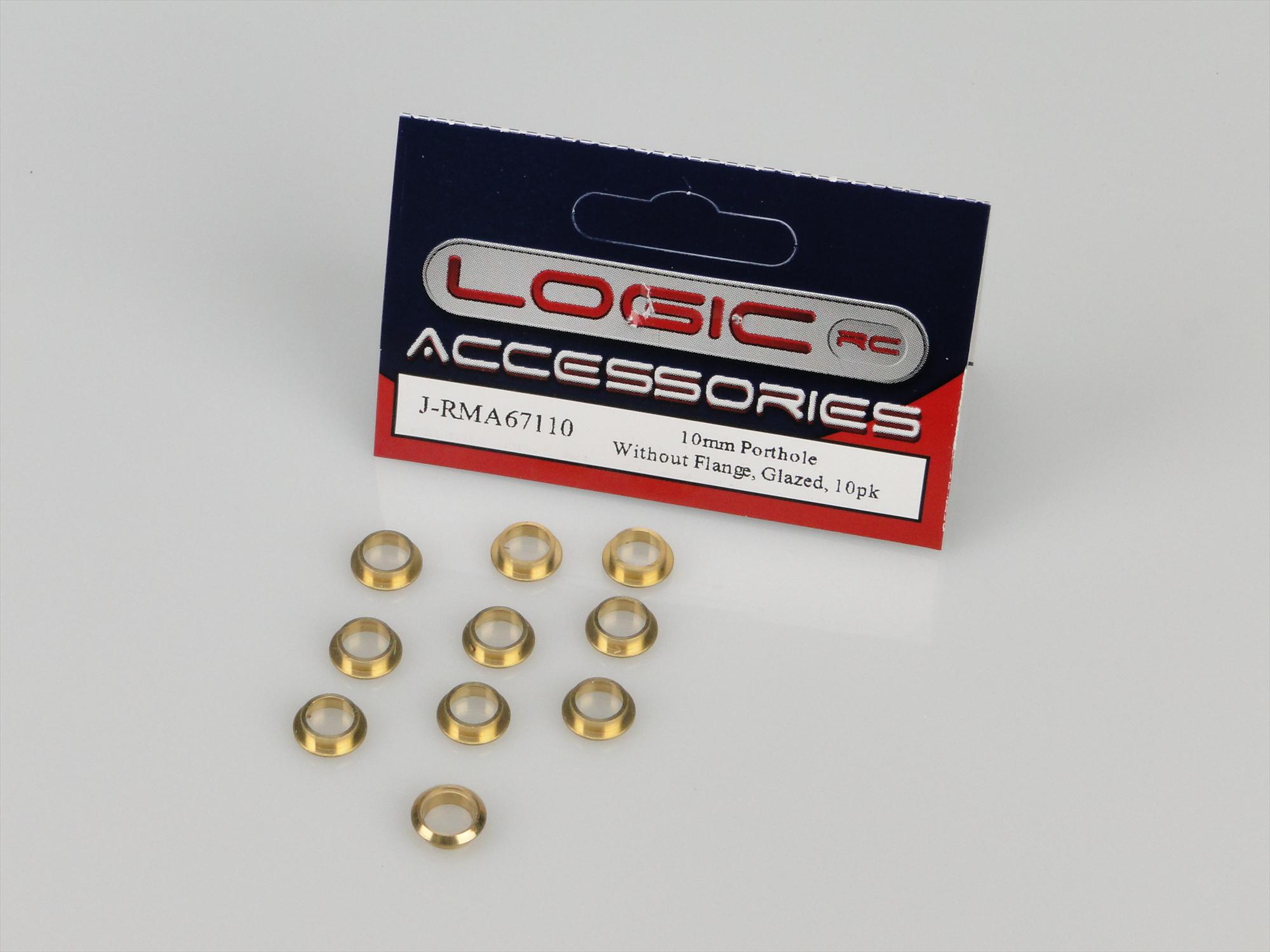 Porthole, 10mm, Without Flange, Glazed, 10pk-3