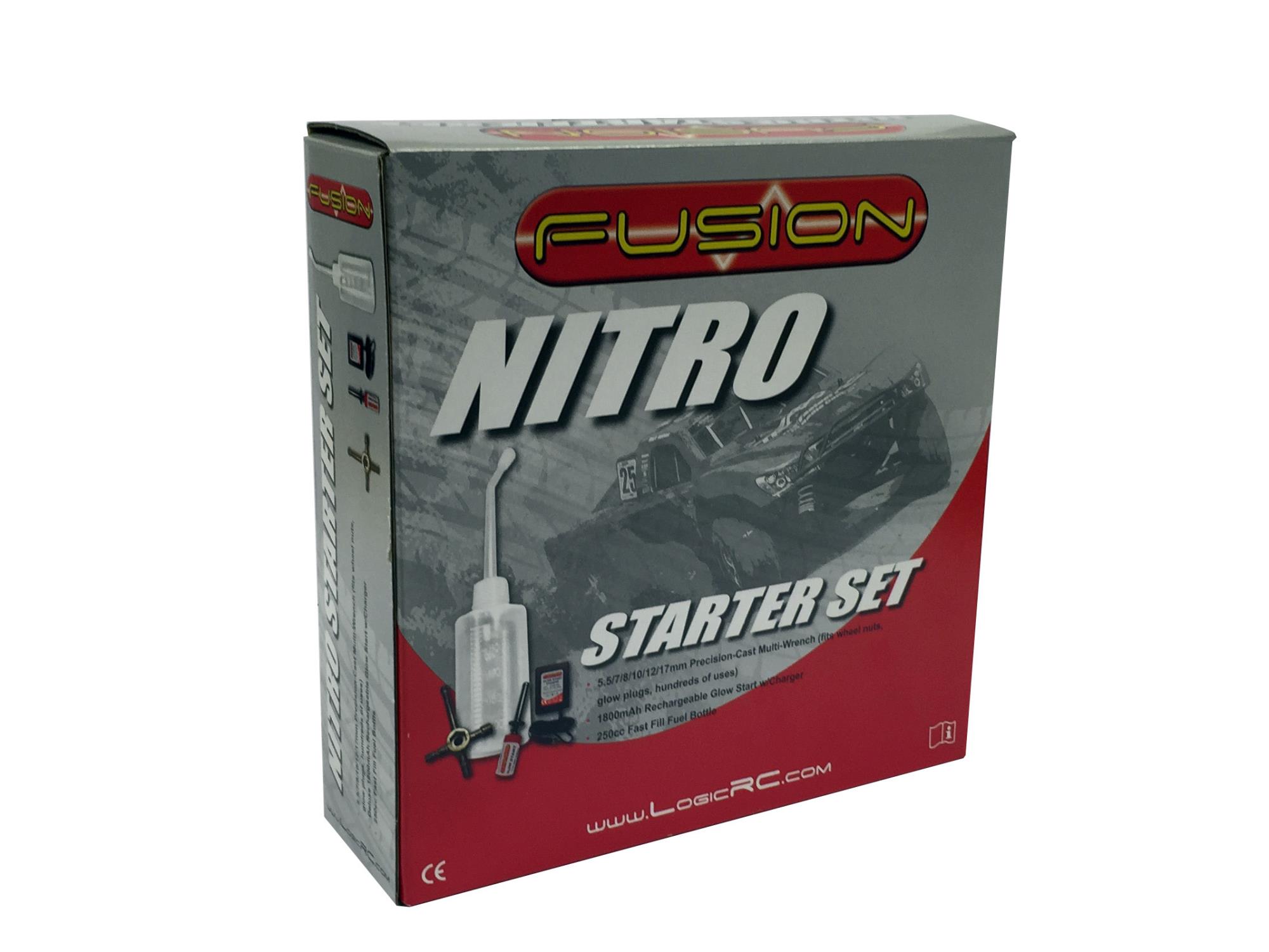 Nitro Starter Set - Fuel Bottle,Glowstart, UK Chg + Spanner-2
