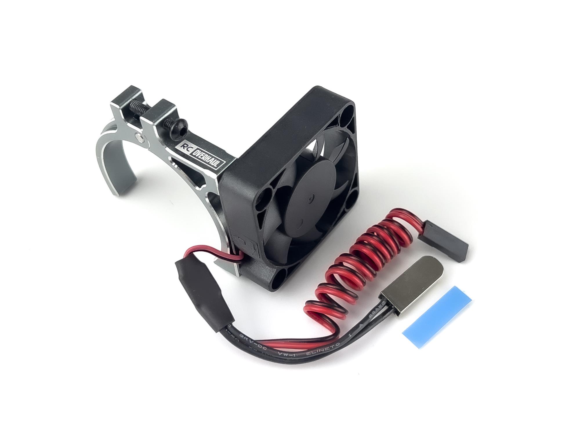 Motor Fan unit w/Temp Sensor,w/Mount Titanium colour 38~42mm-4
