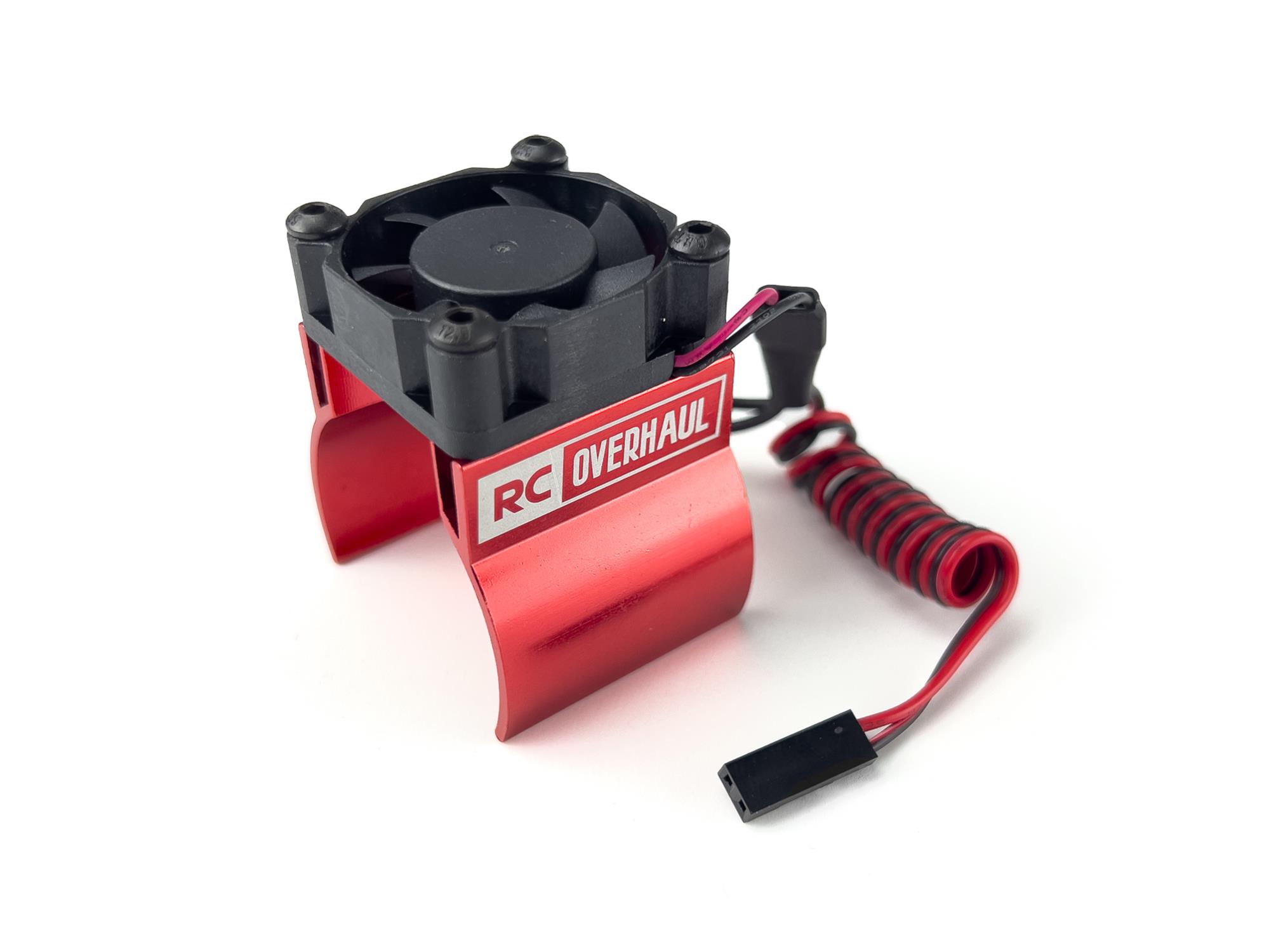 Motor Clip on Heatsink 36mm w/Temp Sensor Red w/Fan