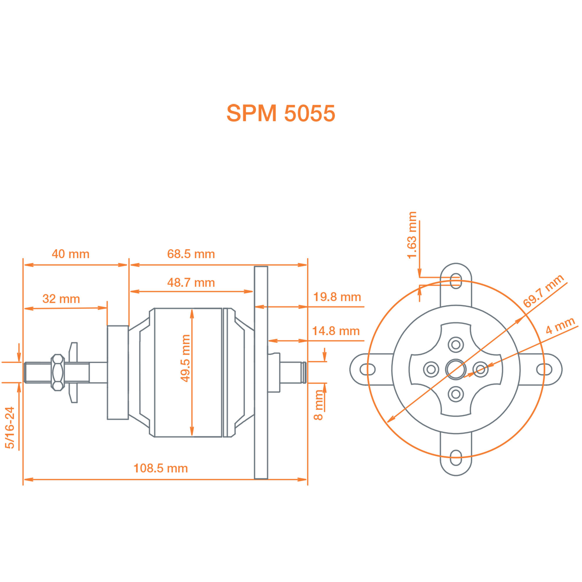 Avian 5055-500Kv Brushless Outrunner Motor-7