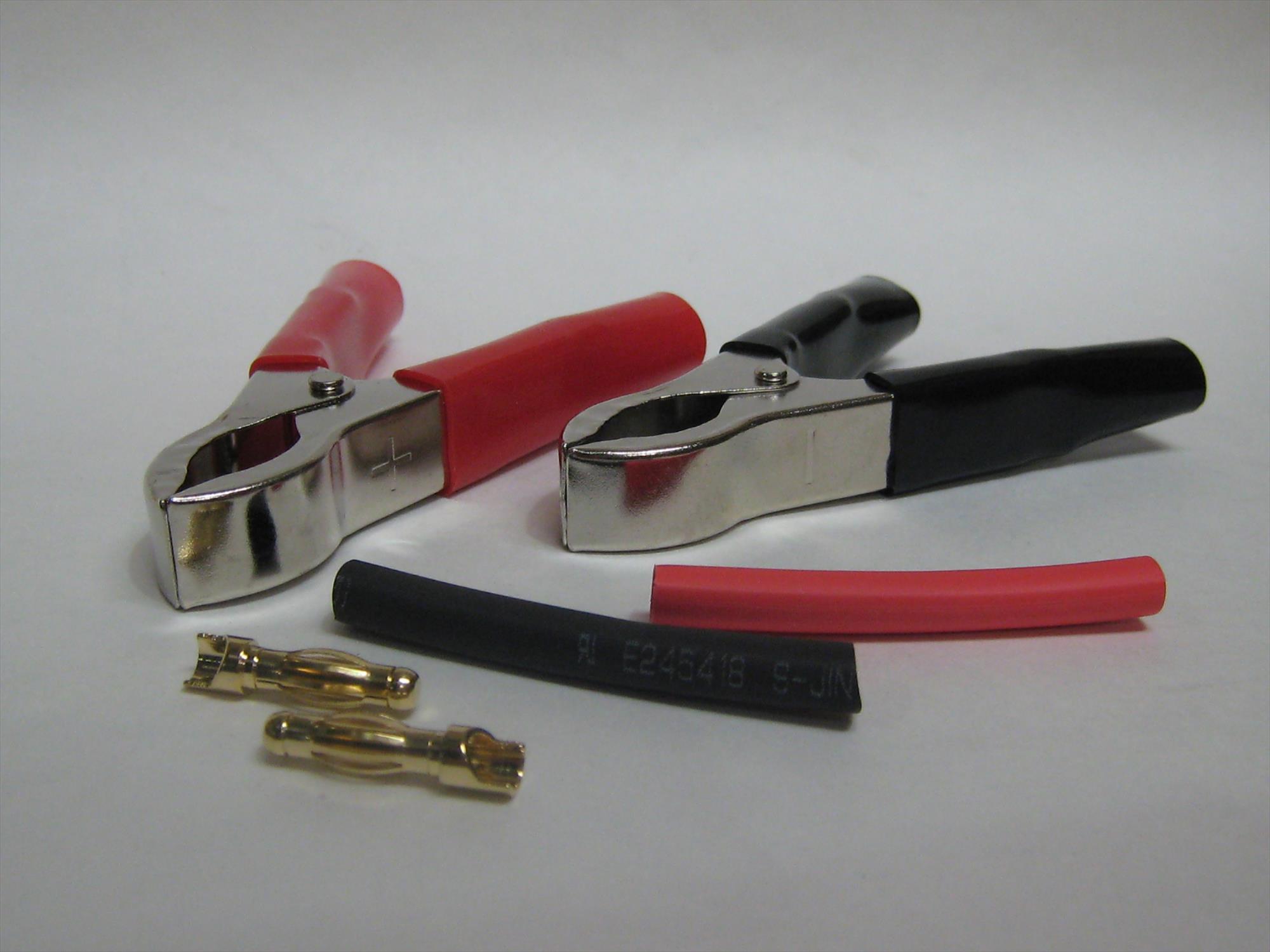 Croc Clips w/4mm Gold conn. Pr-5