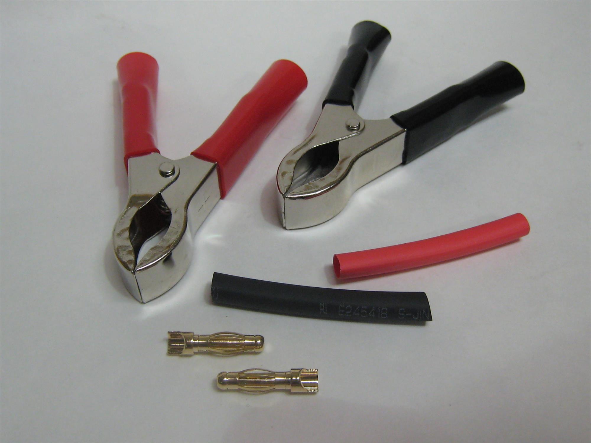 Croc Clips w/4mm Gold conn. Pr-6