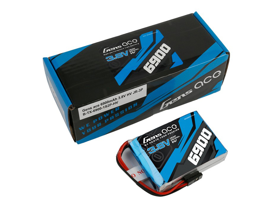 Li-Po 1S 3.7V HV 6900mAh Tx with JR-5