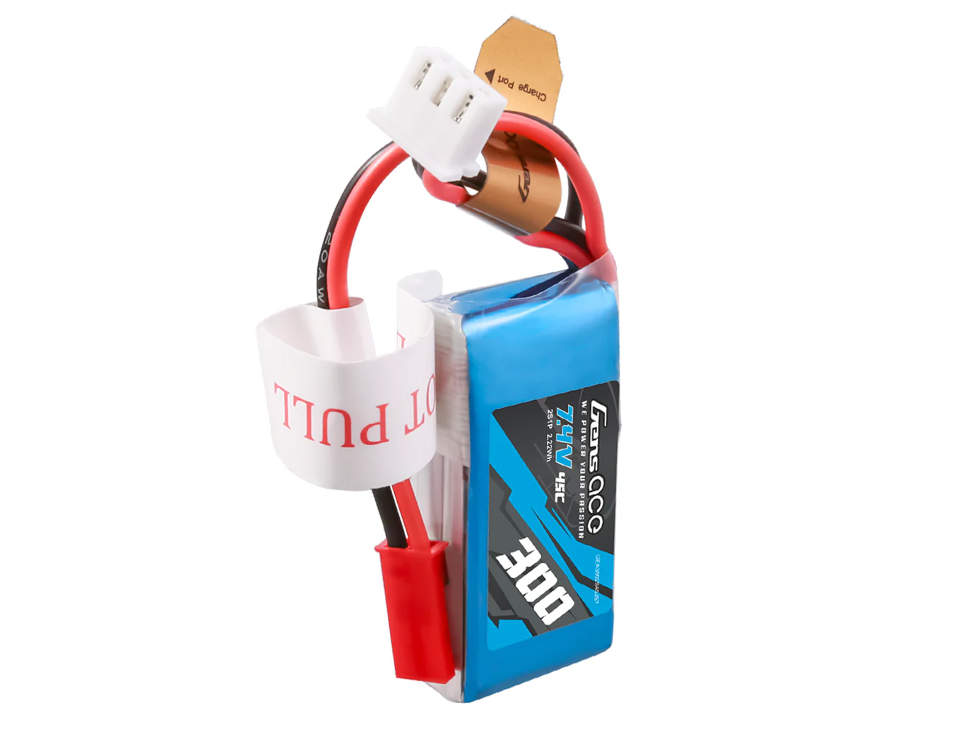 Li-Po 2S 7.4V 300mAh 45C with BEC-4