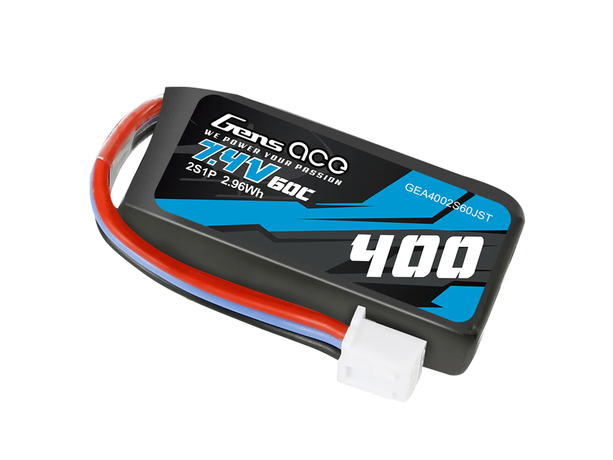 Li-Po 2S 7.4V 400mAh 60C with BEC
