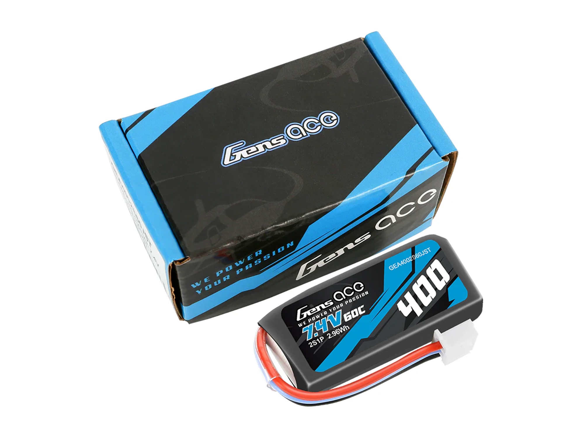 Li-Po 2S 7.4V 400mAh 60C with BEC-5