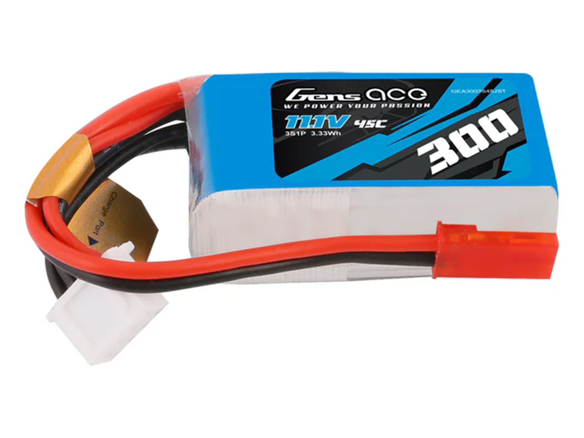 Li-Po 3S 11.1V 300mAh 45C with JST-3