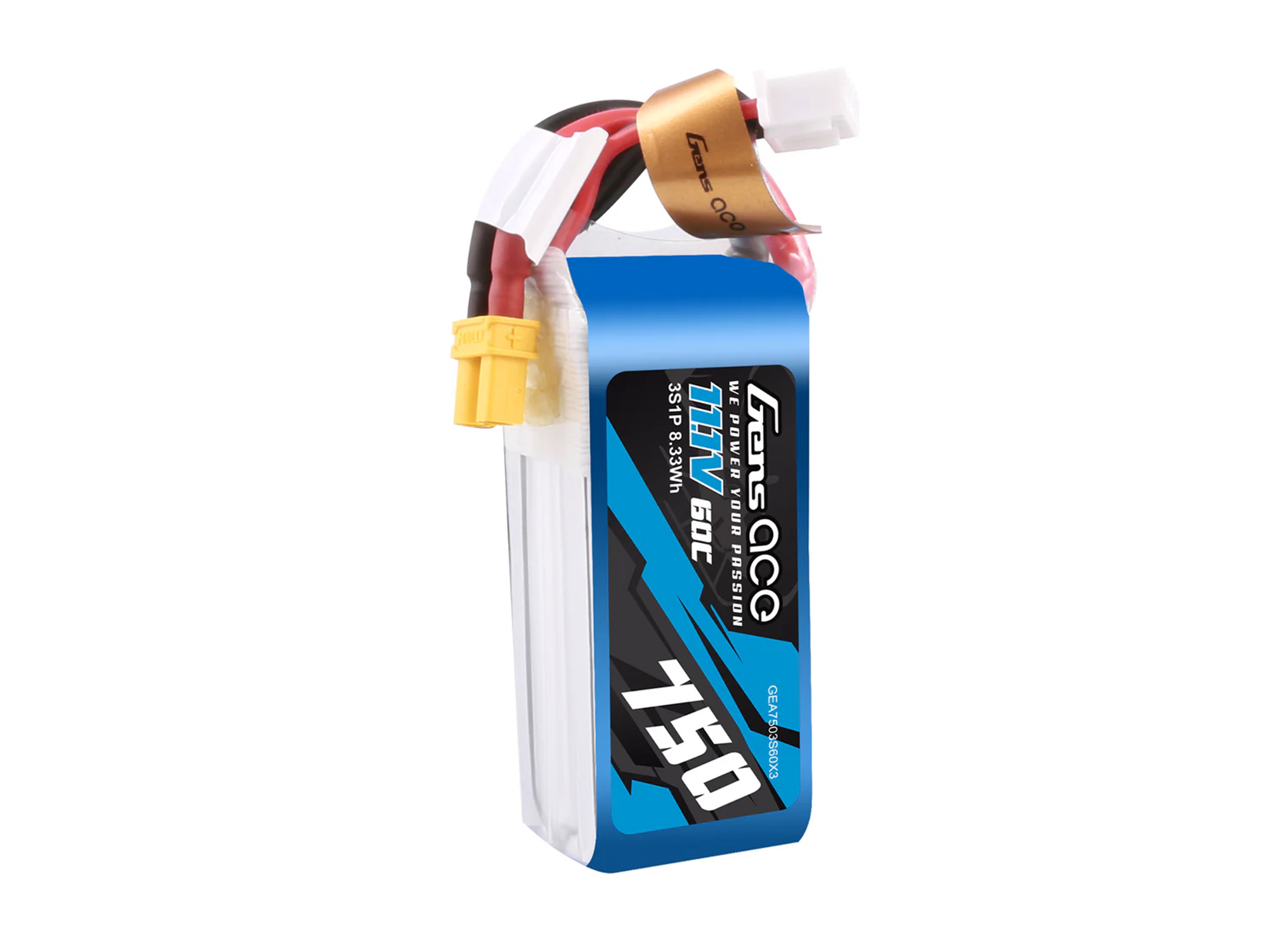 Li-Po 3S 11.1V 750mAh 60C with XT30-4