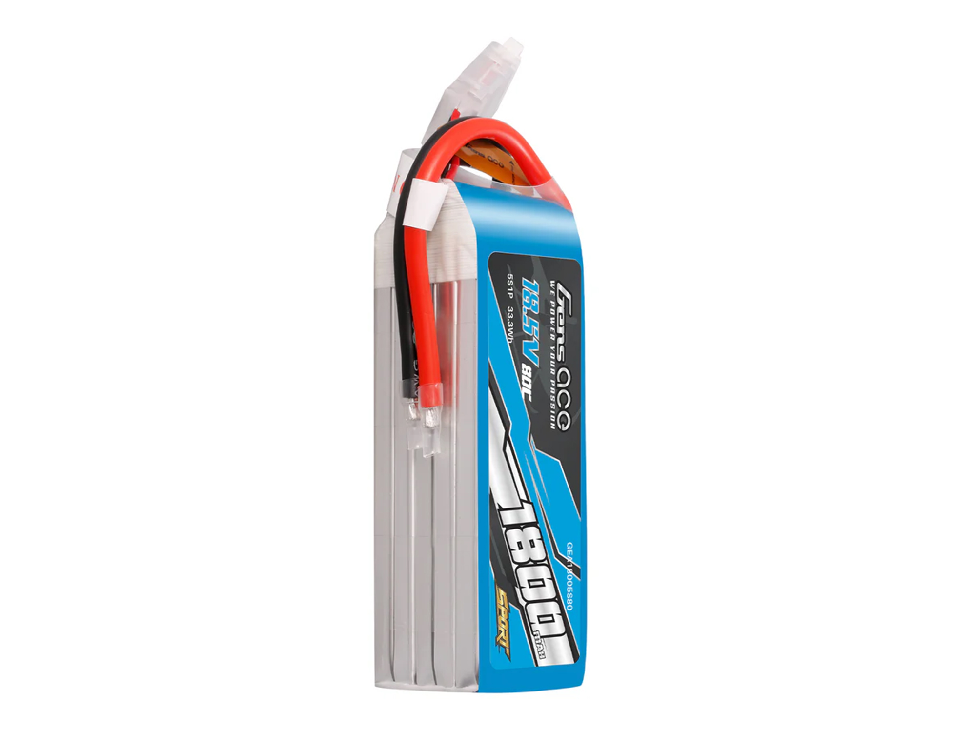Li-Po Sport 5S 18.5V 1800mAh 80C with No Plug-4