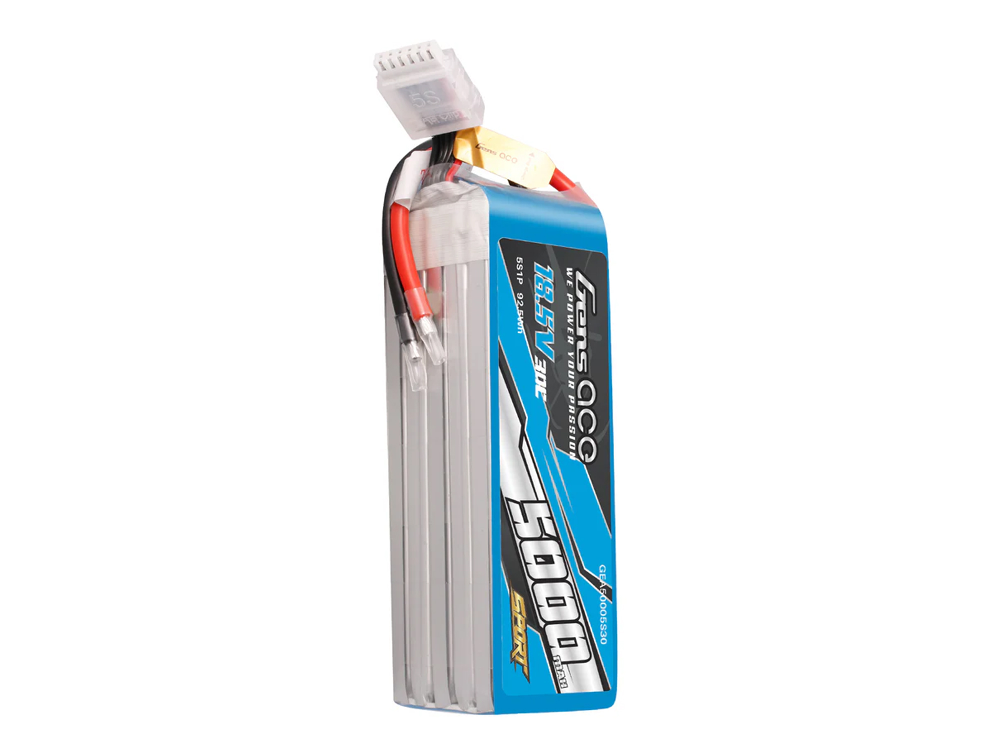 Li-Po Sport 5S 18.5V 5000mAh 30C with No Plug-3