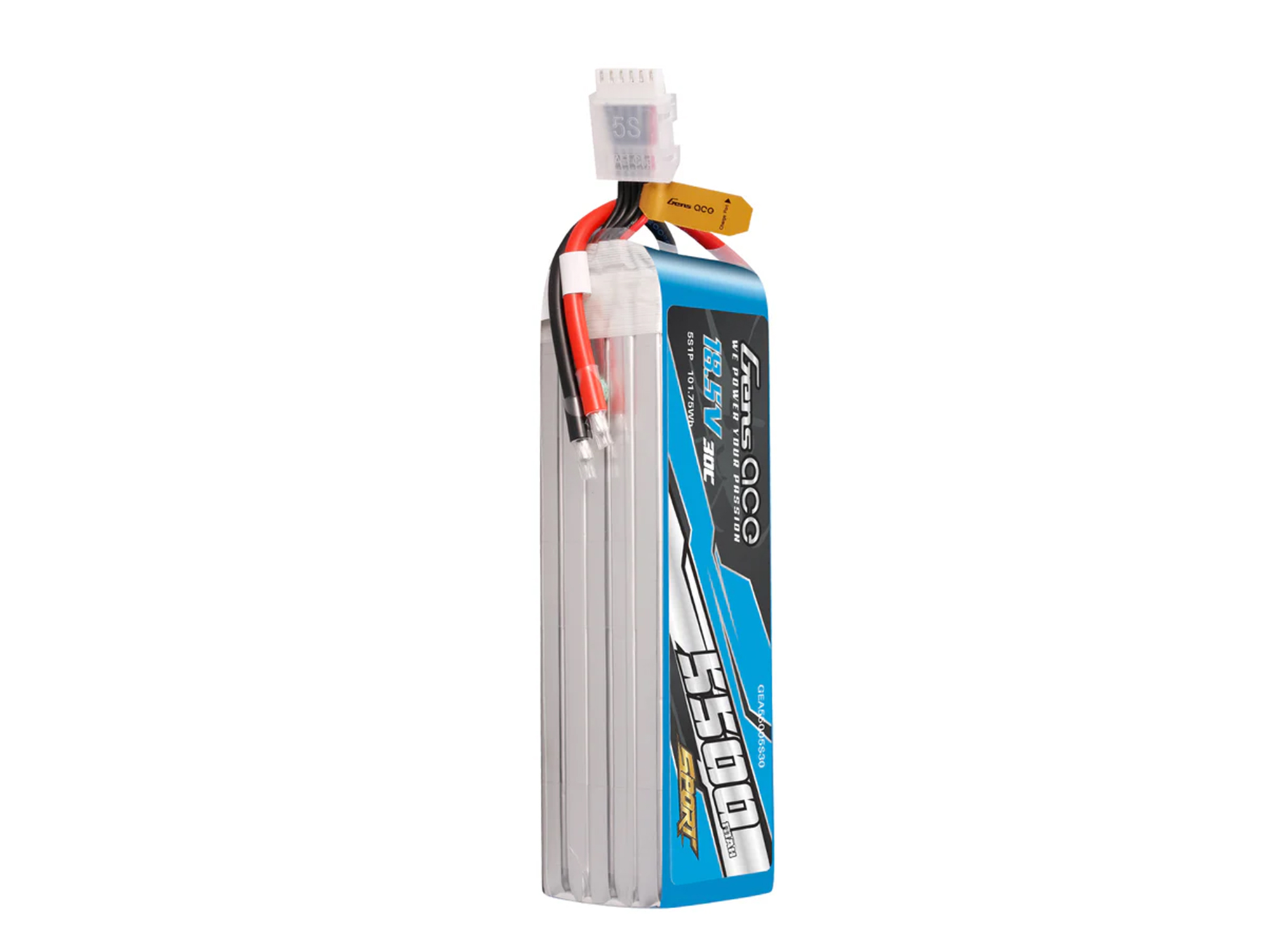 Li-Po Sport 5S 18.5V 5500mAh 30C with No Plug-4