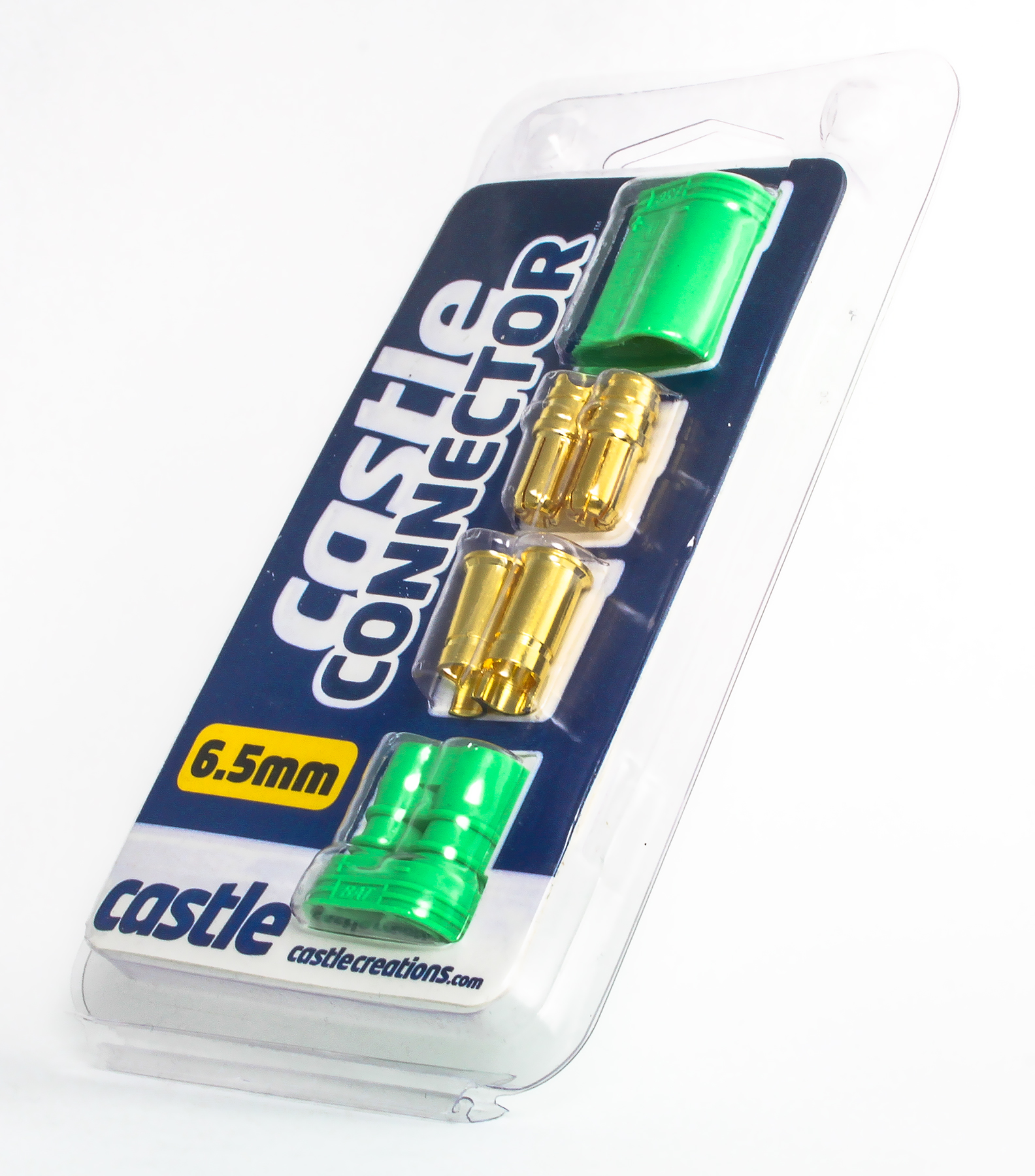 Castle 6.5mm Polarized Bullet Connector 1pr-4