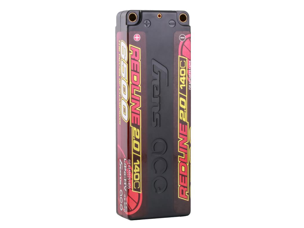 Li-Po HV Car Hard Case 2S1P 7.6V 6500mAh 140C RL2 with 5mm-4