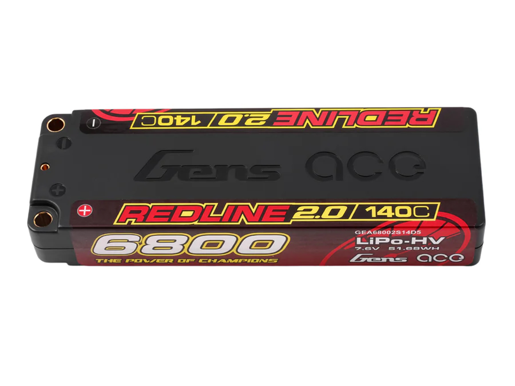 Li-Po HV Car Hard Case 2S1P 7.4V 6800mAh 140C RL2 with 5mm-3