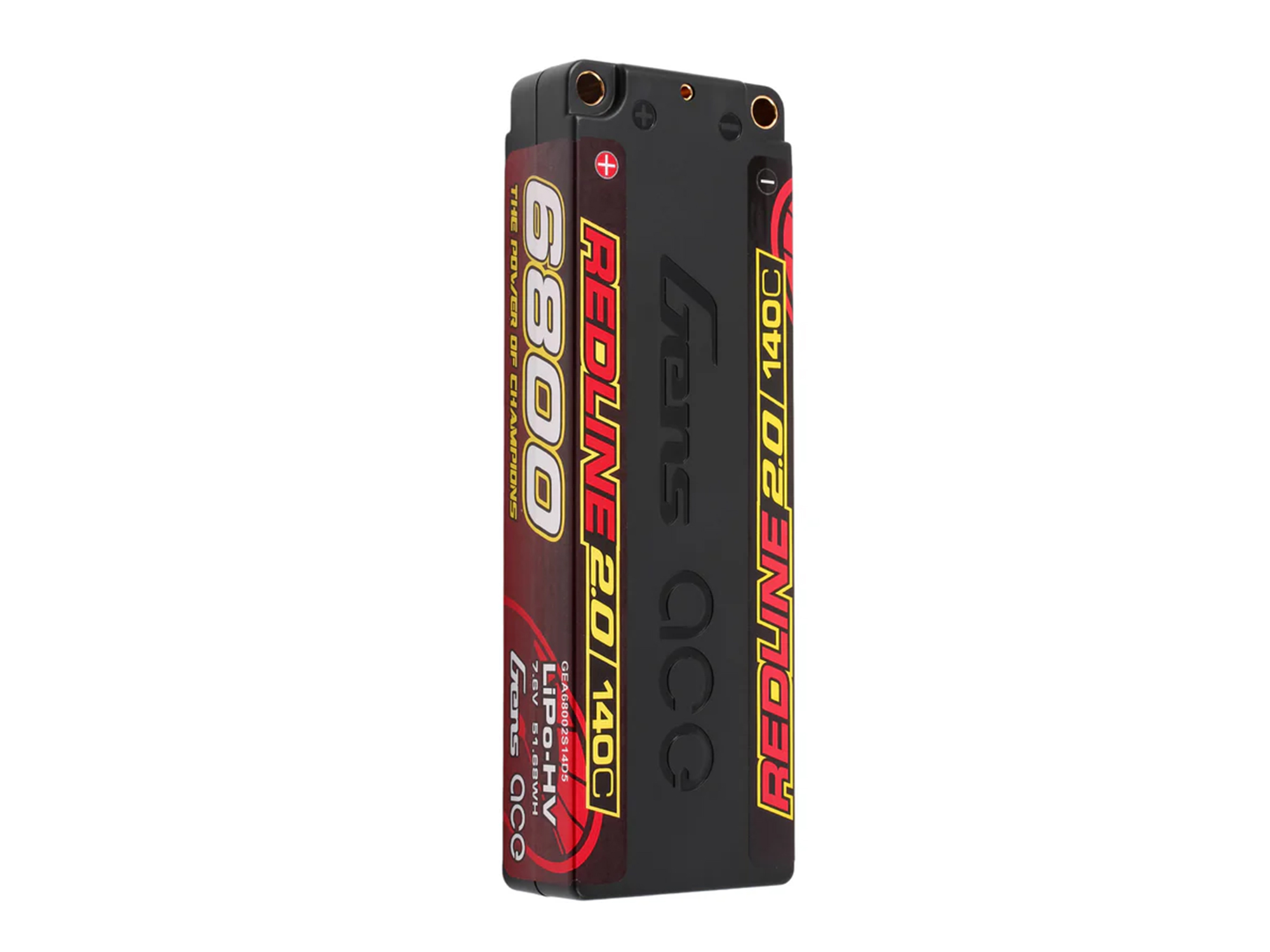 Li-Po HV Car Hard Case 2S1P 7.4V 6800mAh 140C RL2 with 5mm-4