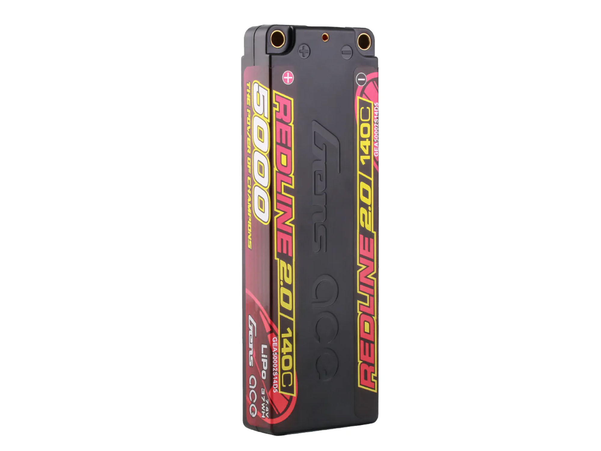 Li-Po HV Car Hard Case 2S 7.6V 5000mAh 140C RL2 Short 5mm-4