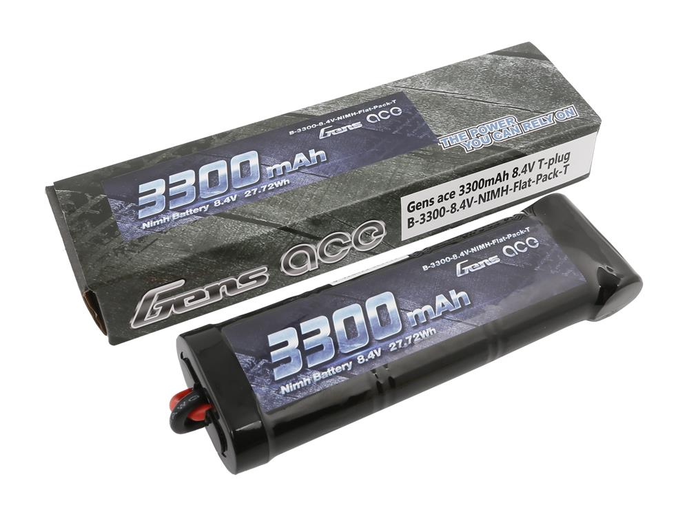 NiMH 8.4V Flat 3300mAh with T-Type-4