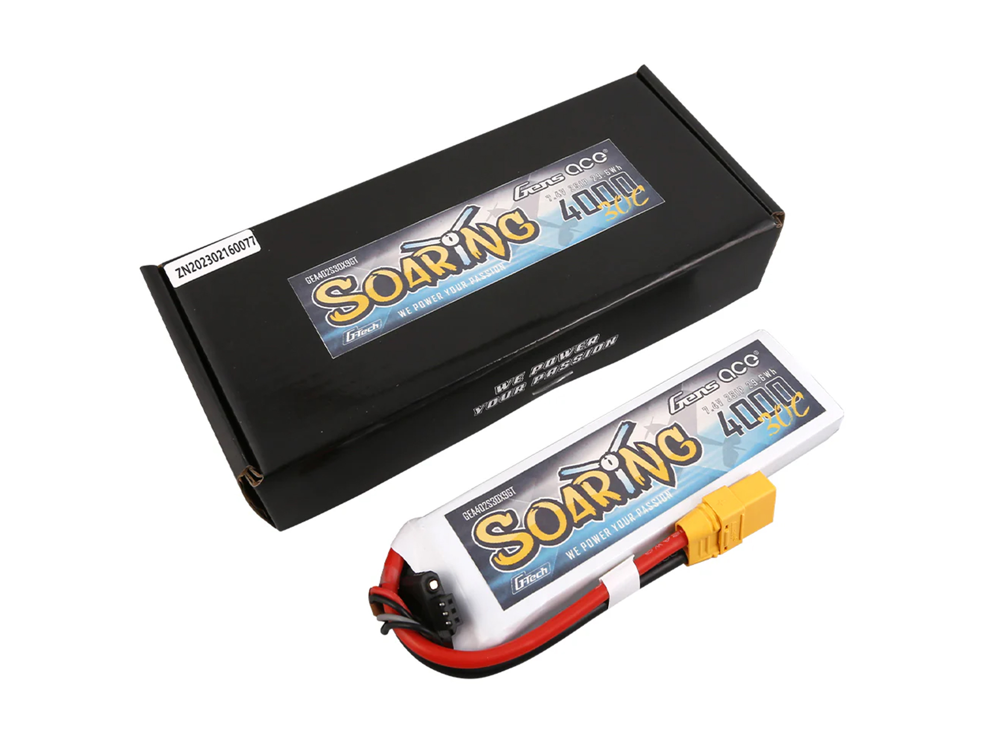 Li-Po G-Tech 2S 7.4V 4000mAh 30C with XT90-5