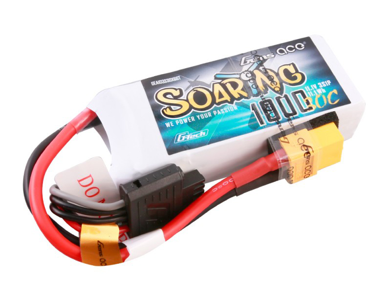 Li-Po G-Tech 3S 11.1V 1000mAh 30C Soaring with XT60-4