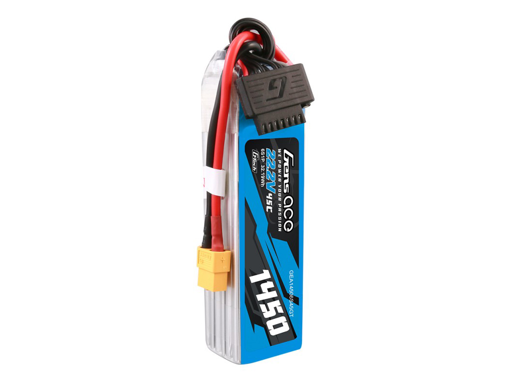 Li-Po G-Tech 6S 22.2V 1450mAh 45C with XT60-2