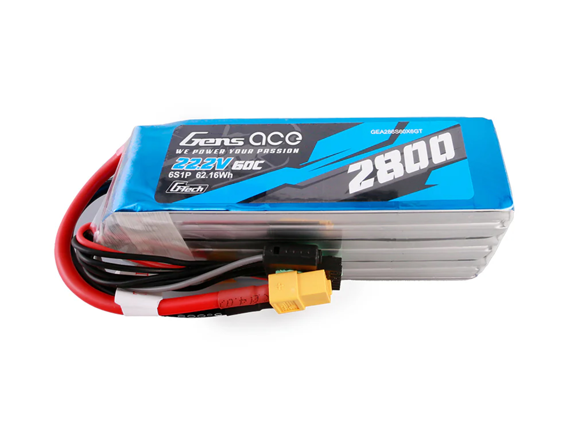 Li-Po G-Tech 6S 22.2V 2800mAh 60C with XT60-2