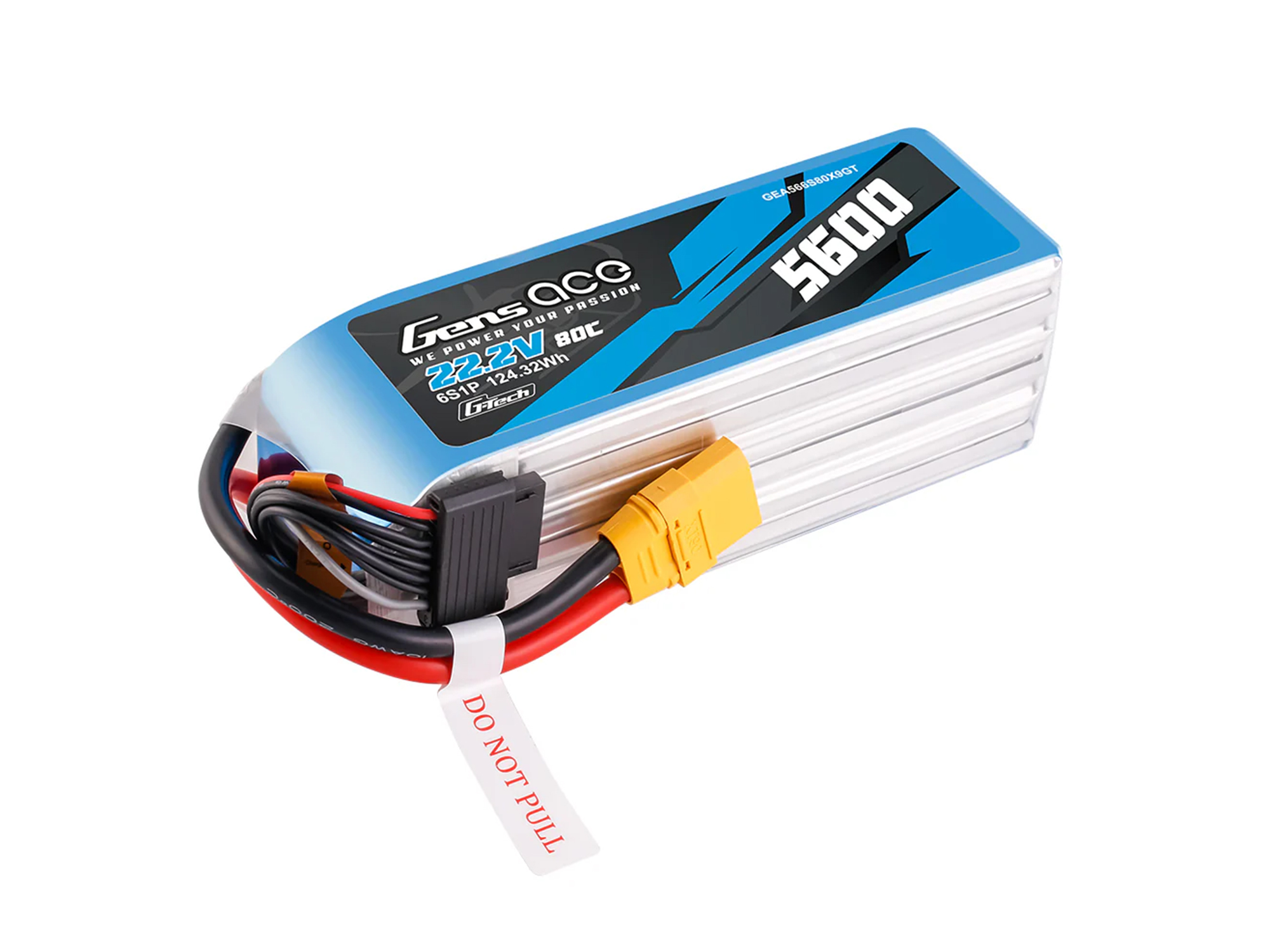 Li-Po G-Tech 6S 22.2V 5600mAh 80C with XT90