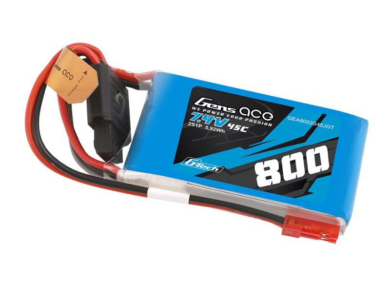 Li-Po G-Tech 2S 7.4V 800mAh 45C with BEC