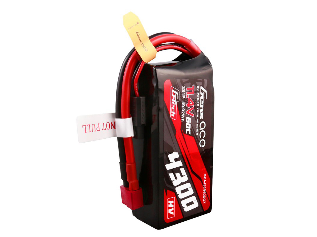 Li-Po Car G-Tech 3S 11.4V 4300mAh 60C with T-Type-3