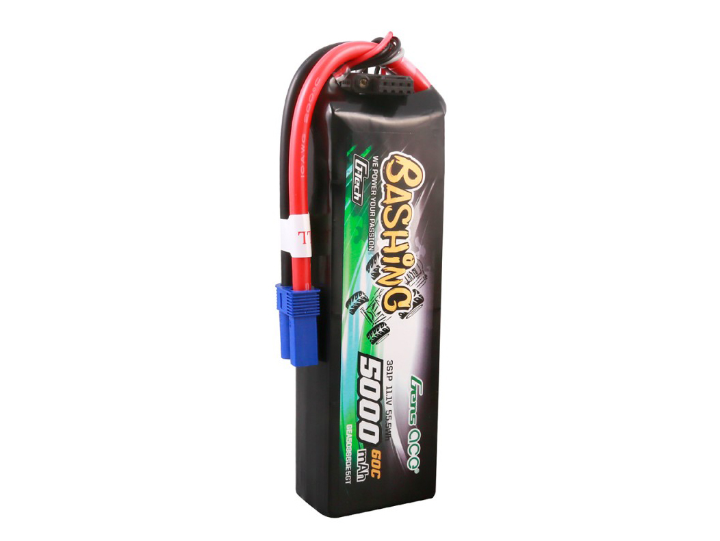 Gens Ace Li-Po Car G-Tech 3S 11.1V 5000mAh 60C Bashing with EC5-3