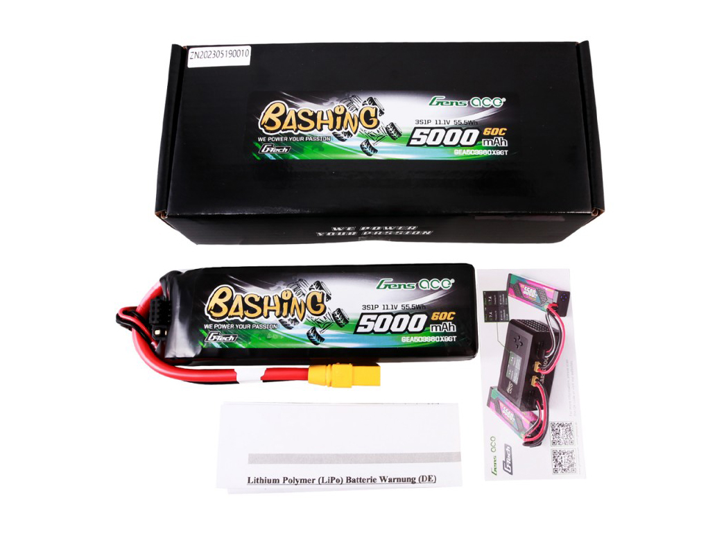 Li-Po Car G-Tech 3S 11.1V 5000mAh 60C Bashing with XT90-5