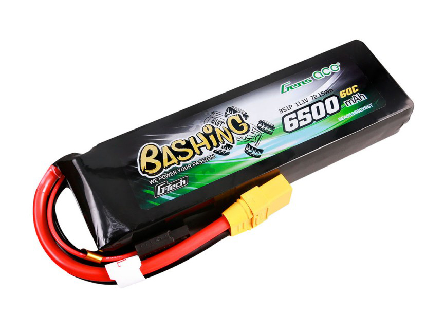 Li-Po Car G-Tech 3S 11.1V 6500mAh 60C Bashing with XT90