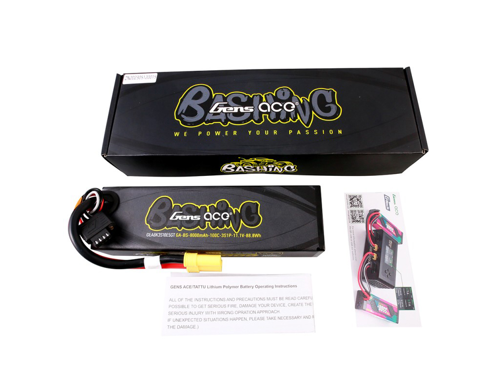 Li-Po Car G-Tech 3S 11.1V 8000mAh 100C Bashing with EC5-5