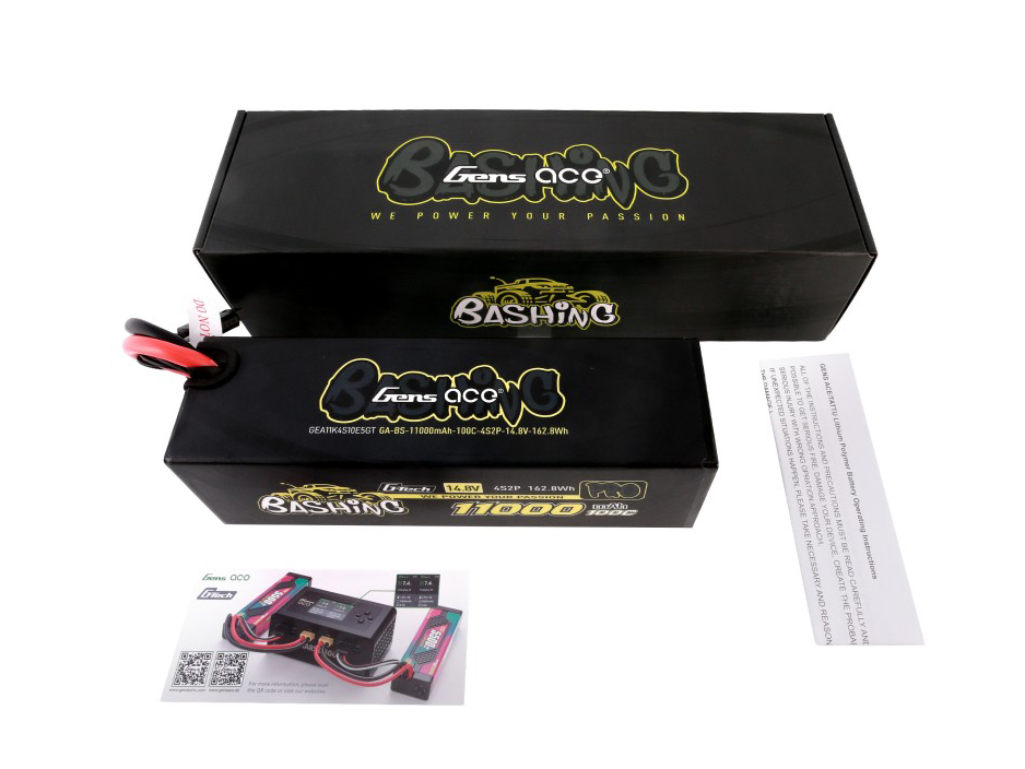 Li-Po Car G-Tech 4S2P 14.8V 11000mah 100C with EC5-5