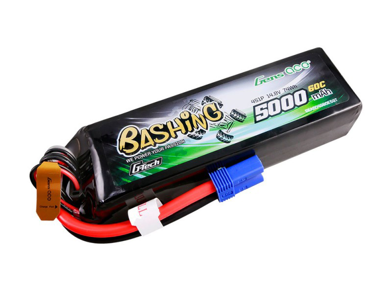 Li-Po Car G-Tech 4S 14.8V 5000mAh 60C Bashing with EC5-2