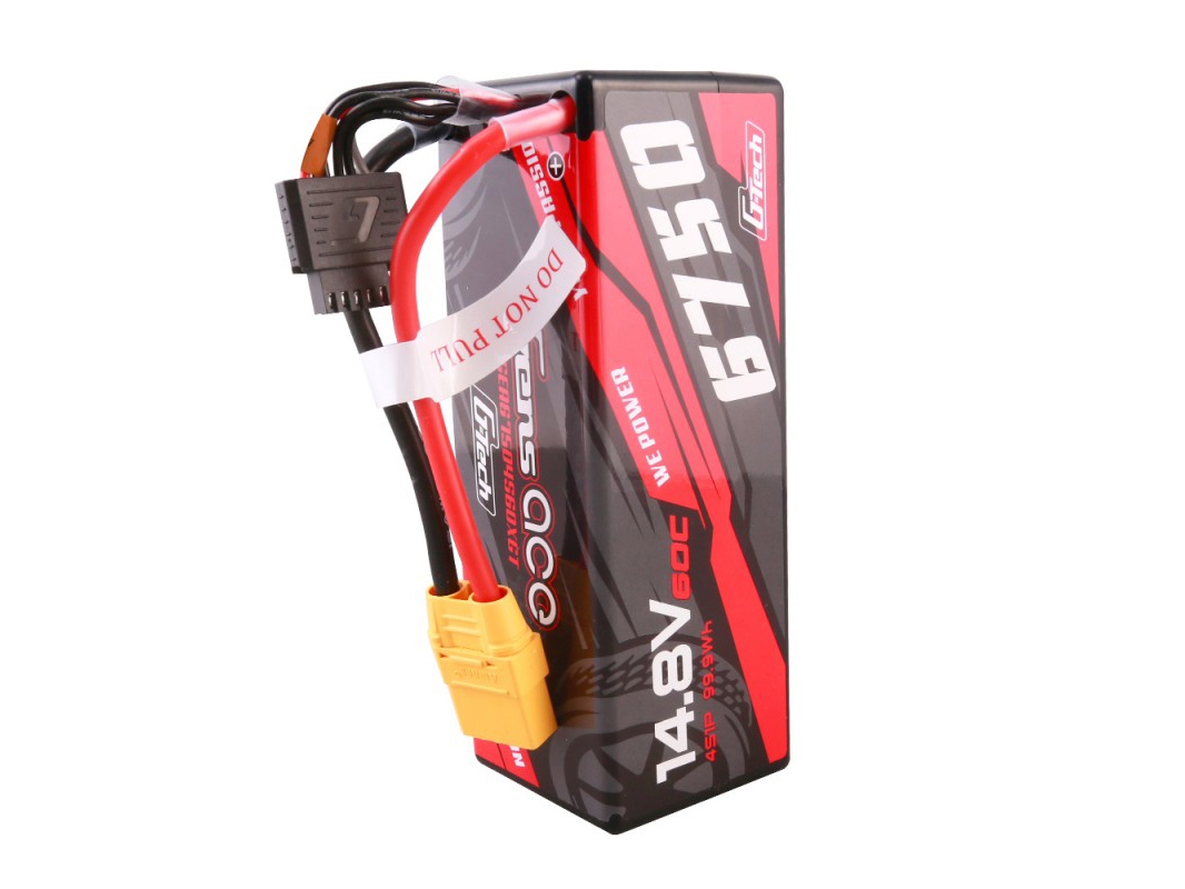 Li-Po G-Tech Car Hard Case 4S 14.8V 6750mAh 60C with XT90-4