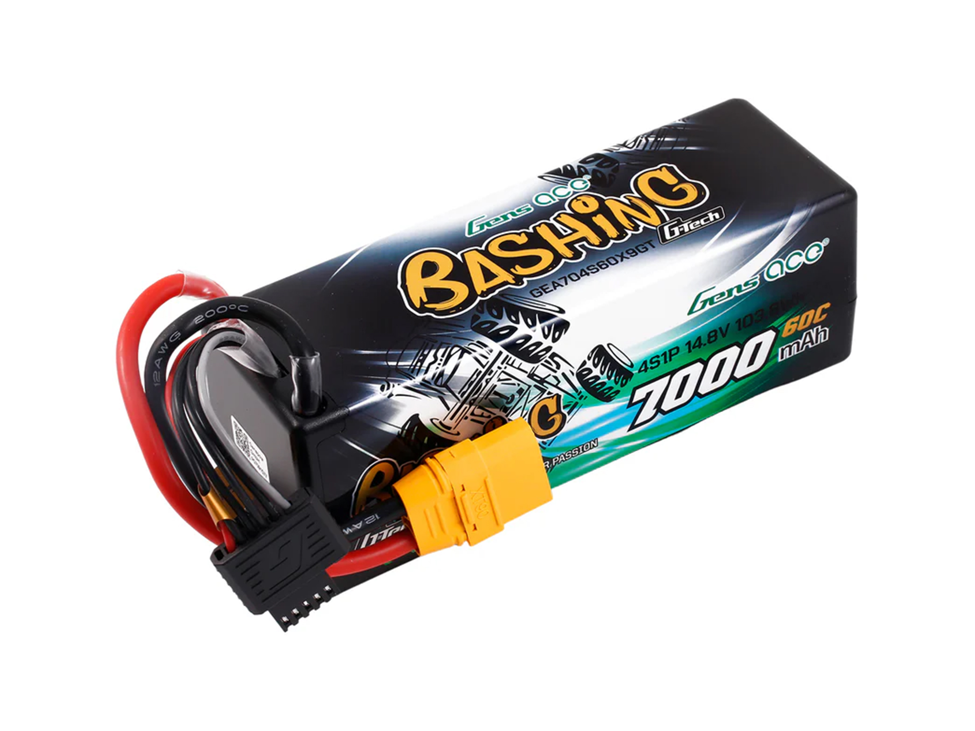 Li-Po G-Tech Car Hard Case 4S 14.8V 7000mAh 60C with XT90