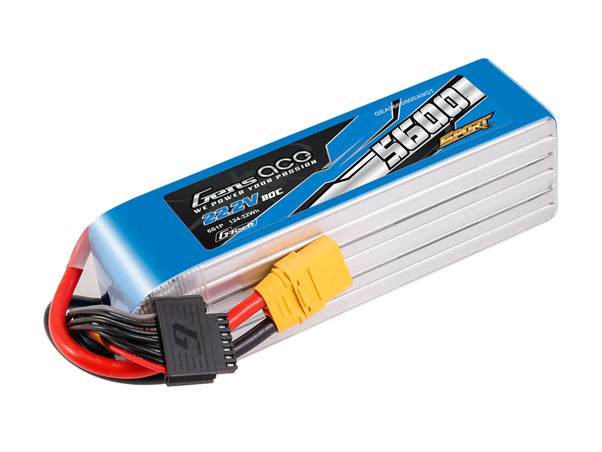Li-Po G-Tech Sport 6S 22.2V 5600mAh 80C with XT90